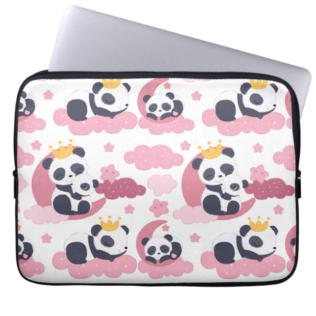Panda Lover | Ik ben Nickname Panda Laptop Sleeve (Voorkant)
