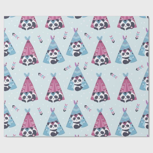 Panda Lover | Net als Panda Cadeaupapier (Vlak)
