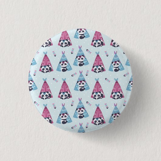 Panda Lover | Net als Panda Ronde Button 3,2 Cm (Voorkant)