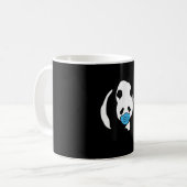 Panda Lover | Schattige Panda Beer Gezichtsmasker Koffiemok (Voorkant links)