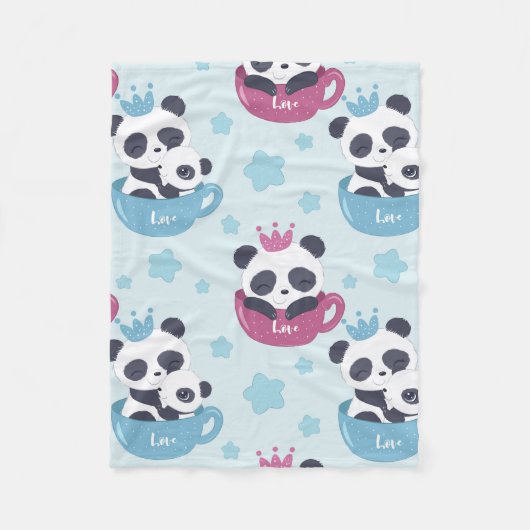 Panda Lover | The Panda Is A Nasty Animal Fleece Deken (Voorkant)