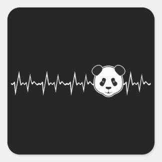 Panda Lover Vierkante Sticker