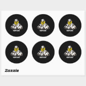 Panda Lovers | Cute Panda Funny Pandemic Ronde Sticker (Vel)