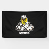 Panda Lovers | Cute Panda Funny Pandemic Spandoek (Horizontaal)