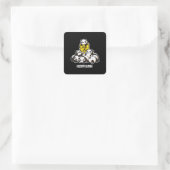 Panda Lovers | Cute Panda Funny Pandemic Vierkante Sticker (Tas)