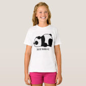 panda-luiaard t-shirt (Voorkant volledig)