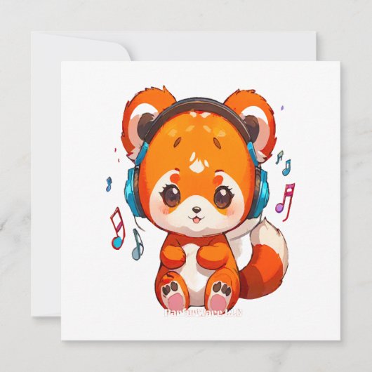 Panda Luisteren naar Kpop Music (Voorkant)