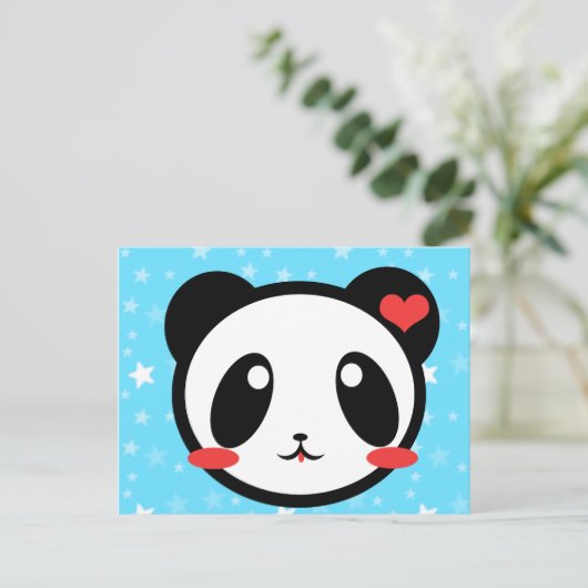 Panda Luv! Briefkaart (Staand voorkant)