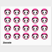 Panda Luv! Ronde Sticker (Vel)
