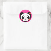 Panda Luv! Ronde Sticker (Tas)