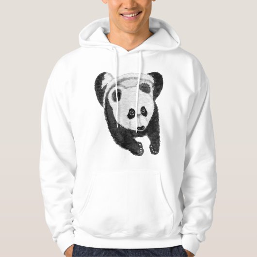 Panda lying down hoodie (Voorkant)