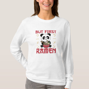 Panda, maar eerst Ramen Sweet Kawaii Noodle Pandas T-shirt