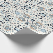 Panda Magic: Schattig verpakken papier ontwerp (Hoek)