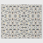 Panda Magic: Schattig verpakken papier ontwerp (Vlak)