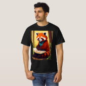 "Panda Majesteit: een monochroom wonder" T-shirt (Voorkant volledig)