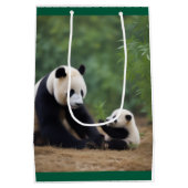 Panda Mama en Baby Gift Bag Medium Cadeauzakje (Achterkant)