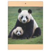 Panda Mama en Baby Klembord (Achterkant)