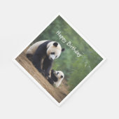 Panda Mama en Baby Servet (Hoek)