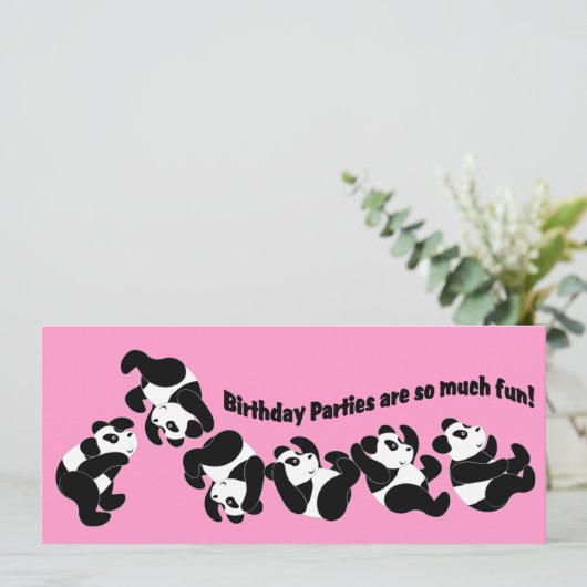 Panda Mania Kaart (Staand voorkant)