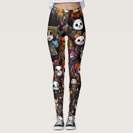 Panda Mania Leggings (Voorkant)