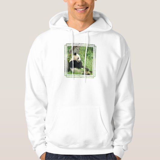 Panda Mannen Hooded Sweatshirt (Voorkant)