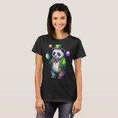 Panda Mardi Gras Happy Mardi Gras Carnival Panda P T-shirt (Voorkant volledig)