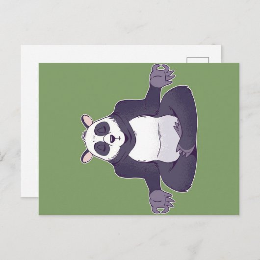 Panda Meditating Feestdagenkaart (Voorkant / Achterkant)