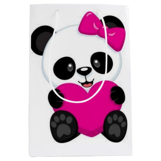 Panda Medium Cadeauzakje (Voorkant)