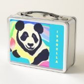 Panda meerkleurige achtergrond (Achterkant)