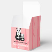 Panda meisje Baby shower roze Bedankdoosjes (Geopend)
