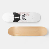 Panda Meisje Persoonlijk Skateboard (Horizontaal)