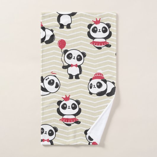 Panda Menagerie Bad Handdoek (Handdoek)