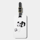 Panda met ballon bagagelabel (Voorkant verticaal)