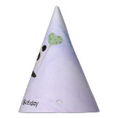 Panda met ballon en snoep, Verjaardag Feesthoedjes (Rechts)