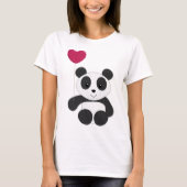 Panda met ballon t-shirt (Voorkant)