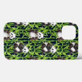 Panda Met Bamboe Aquarelpatroon Case-Mate iPhone Case (Achterkant (horizontaal))