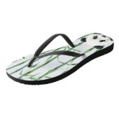 Panda met bamboe - Jouw naam toevoegen - Gepersona Teenslippers (Schuin)