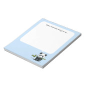 Panda met Bamboe om Pad Blue te doen Notitieblok (Linkerzijde)
