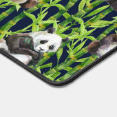 Panda met Bamboe Waterverf Patroon Bureaumat (Hoek)