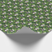 Panda met Bamboe Waterverf Patroon Cadeaupapier (Hoek)