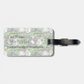 Panda met Bamboe Waterverf Patroon | Monogram Bagagelabel (Achterkant horizontaal)