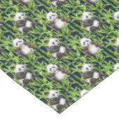 Panda met Bamboe Waterverf Patroon Tafelkleed (Gekanteld)