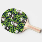 Panda met Bamboe Waterverf Patroon Tafeltennisbatje (Zijkant)