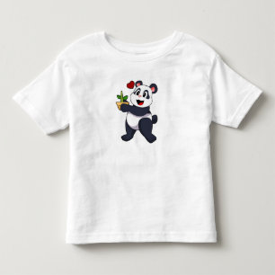 Panda met Bamboevloer Kinder Shirts