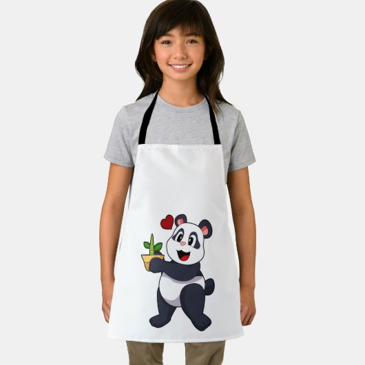 Panda met Bamboevloer Schort (Insitu)