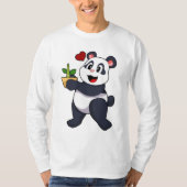 Panda met Bamboevloer T-shirt (Voorkant)