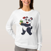 Panda met Bamboevloer T-shirt (Voorkant)