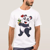 Panda met Bamboevloer T-shirt (Voorkant)