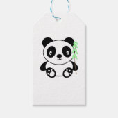 Panda met Bamboo Cadeaulabel (Voorkant)