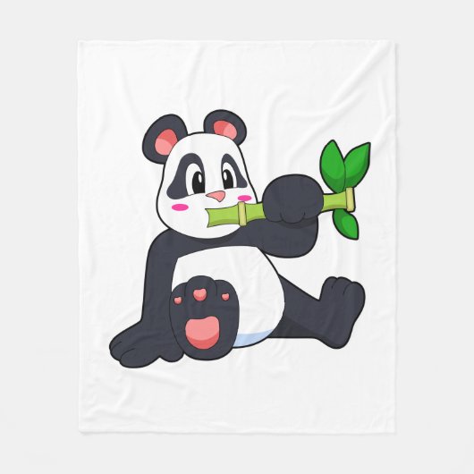 Panda met Bamboo Fleece Deken (Voorkant)